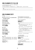 WV-CU980 software update procedure (Chinese)