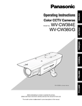 WV-CW384, CW380 Operating Instructions