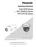 WV-CP600/CF600 Series Operating Instructions (English)
