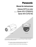 WV-CP600/CF600 Series Operating Instructions (Spanish)