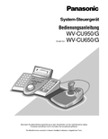 WV-CU950, WV-CU650 Operating Instructions (German)