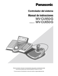 WV-CU950, WV-CU650 Operating Instructions (Spanish)