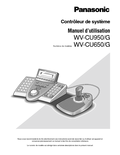 WV-CU950, WV-CU650 Operating Instructions (French)
