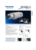 WV-CP290 Series Spec Sheet (Global)