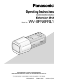 WV-SPN6FRL1 Operating Instructions (English)