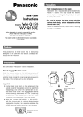 WV-Q153 Installation Guide