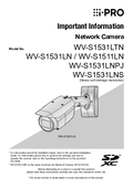 WV-S1531LN, etc. Important Information (English)