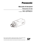 WV-SPN531 Operating Instructions (Italian)