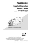 WV-SPN531 Important Information (English)