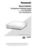 WJ-NV300 Operating Instructions (French)