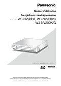 WJ-NV200 Operating Instructions (French)