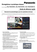 WJ-NV200 Quick Reference Guide (French)