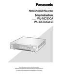 WJ-ND300A, ND300A/G Setup Instructions (English)