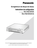 WJ-ND300A, ND300A/G Setup Instructions (French)