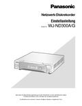 WJ-ND300A, ND300A/G Setup Instructions (German)