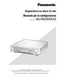 WJ-ND300A, ND300A/G Setup Instructions (Italian)