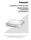 WJ-ND300A, ND300A/G Operating Instructions (French)
