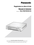 WJ-ND300A, ND300A/G Operating Instructions (Italian)