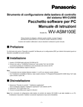 WV-ASM100, ASM100M Operating Instructions (Italian)