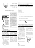 WV-CF334E Operating Instructions (English)