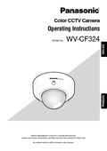 WV-CF324 Operating Instructions