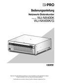 WJ-NX400 Operating Instructions (German)