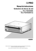 WJ-NX400 Operating Instructions (Spanish)
