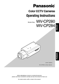 WV-CP280, CP284 Operating Instructions