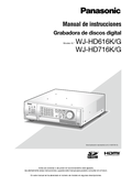 WJ-HD616, HD716 Operating Instructions (Spanish)