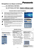 WJ-HD616, HD716 Quick Reference Guide (French)