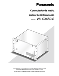 WJ-SX650 Operating Instructions (Spanish)