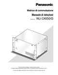 WJ-SX650 Operating Instructions (Italian)