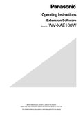 WV-XAE100W Operating Instructions (English)