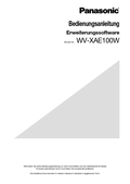WV-XAE100W Operating Instructions (German)