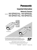 WV-SPW531AL, etc. Important Information (English)