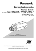 WV-SPN531A, etc Important Information (Portuguese)