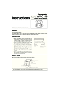 WV-Q116 Installation Guide