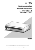 WJ-NX300 Operating Instructions (German)