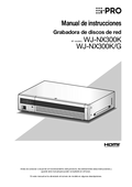 WJ-NX300 Operating Instructions (Spanish)