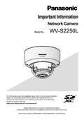 WV-S2250L Important Information (English)
