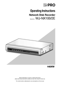 WJ-NX100/2E Operating Instructions (English)