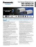 WV-SPN311A, SPN310A Spec Sheet (US)