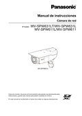 WV-SPW631LT, etc. Operating Instructions (Spanish)