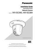 WV-SC385, SC384 Installation Guide (English)