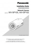 WV-SP105, SP102 Installation Guide (English)