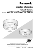 WV-SFV481, SFN480 Important Information (English)