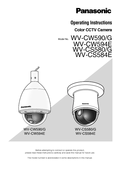 WV-CW59x, CS58x Operating Instructions (English)