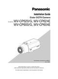 WV-CP600 Series Installation Guide (English)