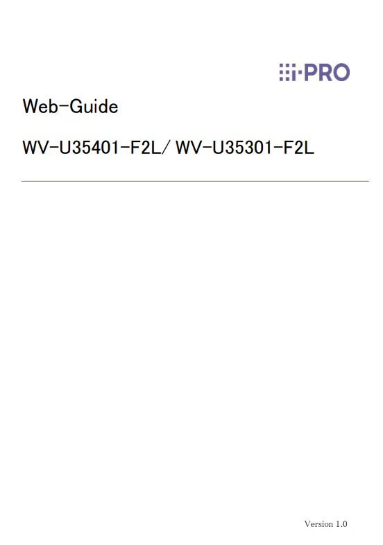 WV-U35401-F2L etc. Web Guide PDF (German)