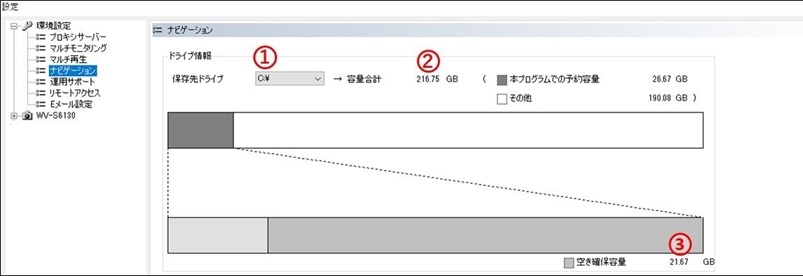 BB-HNP17_ナビゲーション空き確保容量